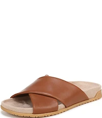 Vionic Etna Leather Slide Sandals