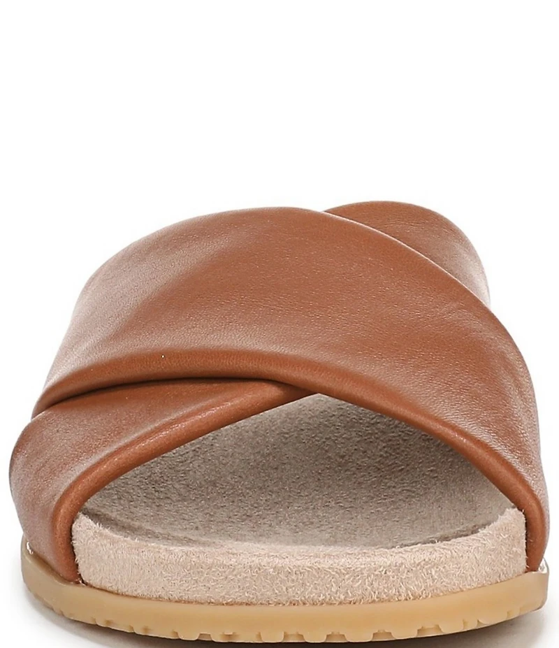 Vionic Etna Leather Slide Sandals