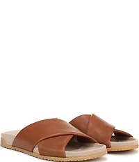 Vionic Etna Leather Slide Sandals