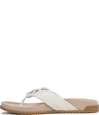 Vionic Eva Leather Bow Detail Thong Sandals