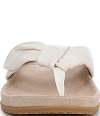 Vionic Eva Leather Bow Detail Thong Sandals