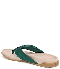 Vionic Eva Suede Bow Detail Thong Sandals