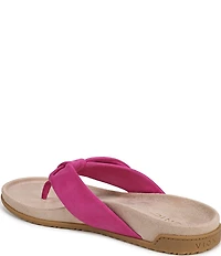 Vionic Eva Suede Bow Detail Thong Sandals