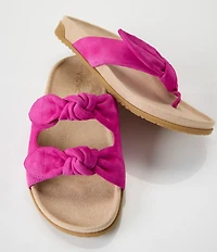 Vionic Eva Suede Bow Detail Thong Sandals