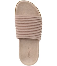 Vionic Evie Compression Knit Slide Sandals