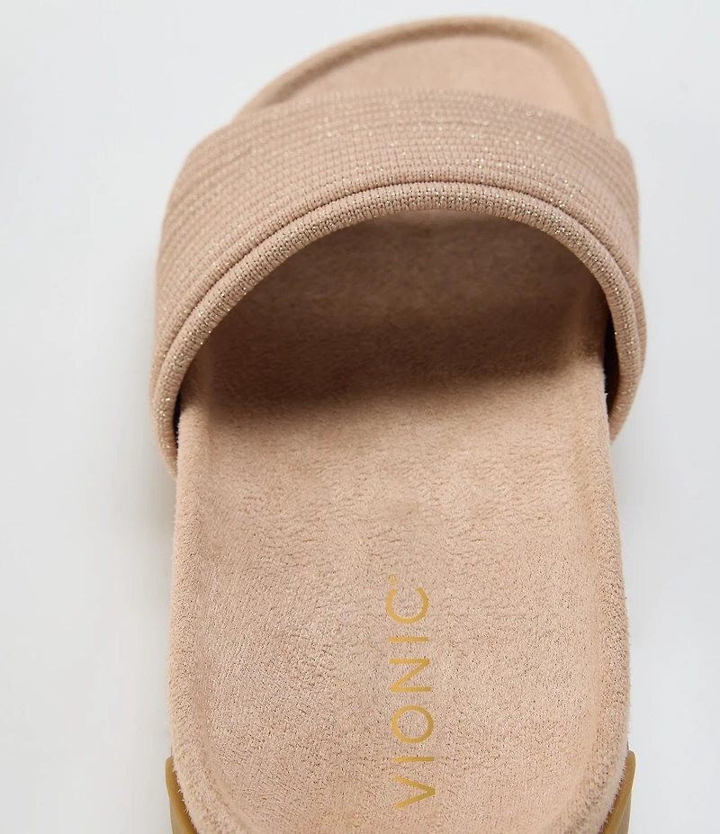 Vionic Evie Compression Knit Slide Sandals