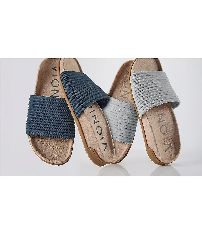 Vionic Evie Compression Knit Slide Sandals