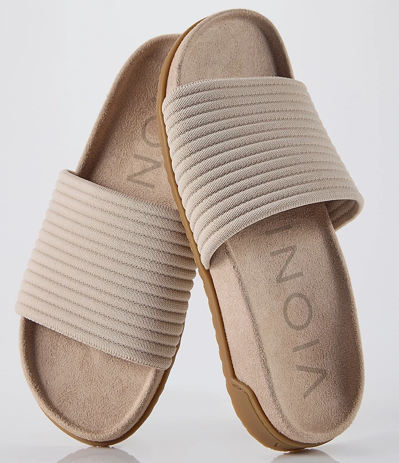 Vionic Evie Compression Knit Slide Sandals