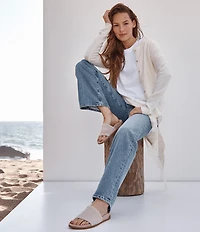 Vionic Evie Compression Knit Slide Sandals