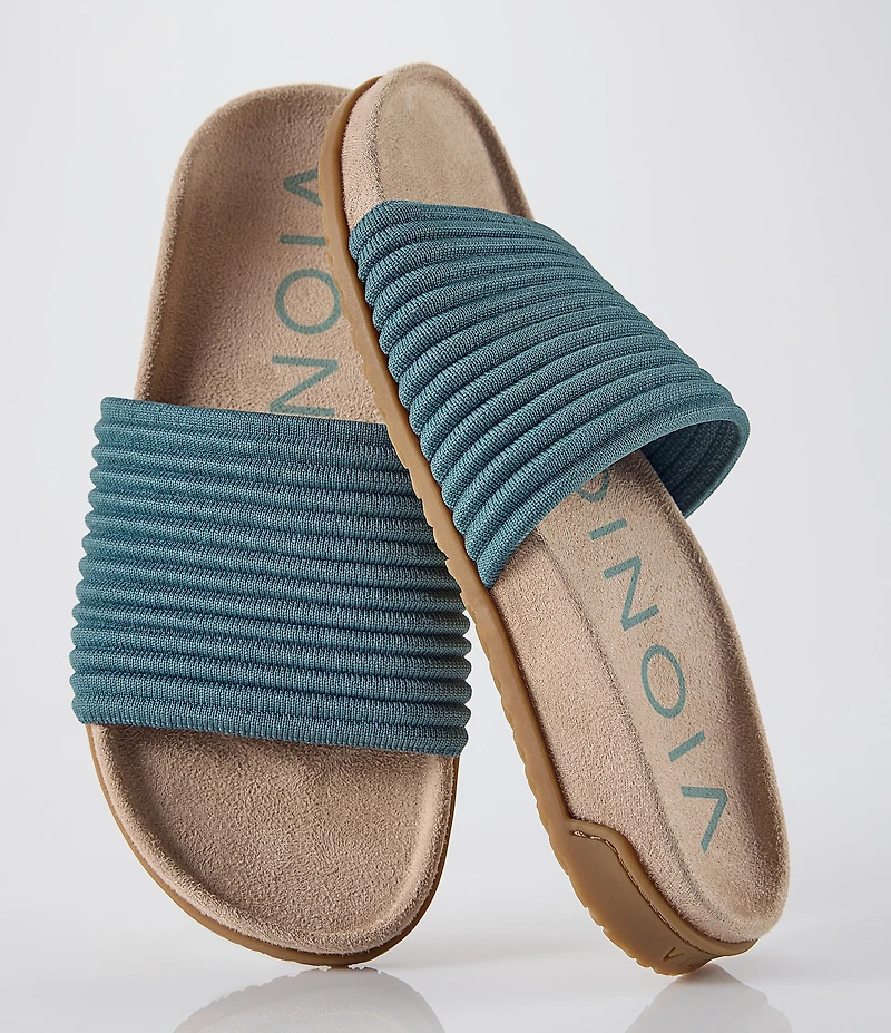 Vionic Evie Compression Knit Slide Sandals