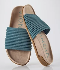 Vionic Evie Compression Knit Slide Sandals