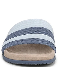 Vionic Evie Compression Stripe Knit Slide Sandals
