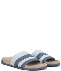 Vionic Evie Compression Stripe Knit Slide Sandals