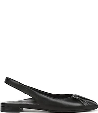 Vionic Gabriela Leather Ruched Slingback Dress Flats