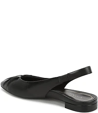 Vionic Gabriela Leather Ruched Slingback Dress Flats