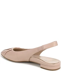 Vionic Gabriela Leather Ruched Slingback Dress Flats