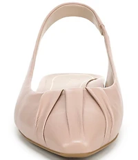 Vionic Gabriela Leather Ruched Slingback Dress Flats