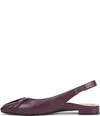Vionic Gabriela Leather Ruched Slingback Dress Flats