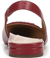 Vionic Gabriela Leather Ruched Slingback Dress Flats