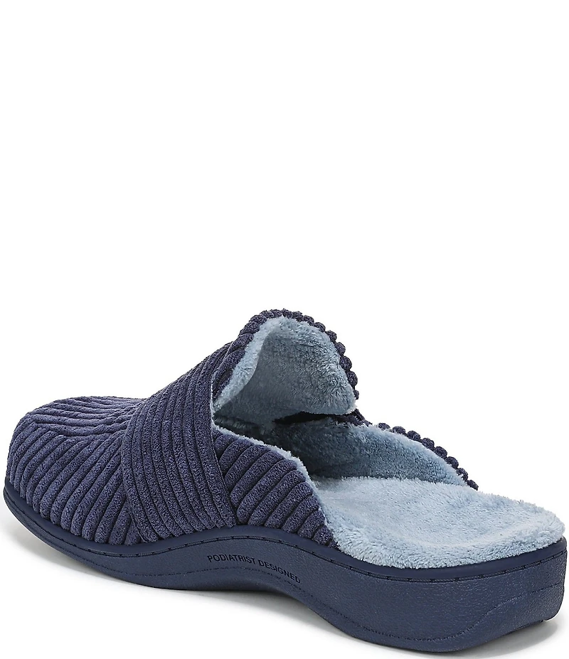 Vionic Gemma Corduroy Velvet Slippers