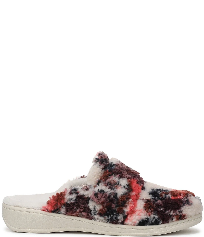Vionic Gemma Floral Faux Fur Slippers