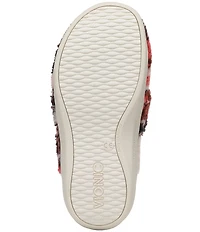 Vionic Gemma Floral Faux Fur Slippers