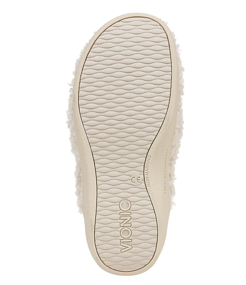 Vionic Gemma Faux Shearling Mule Slippers