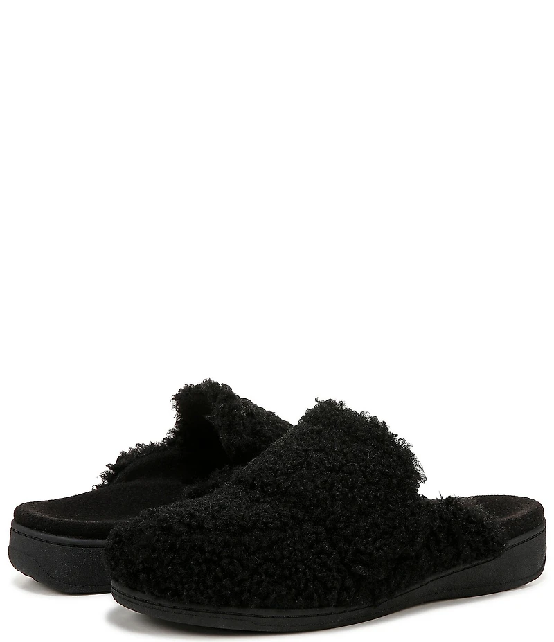 Vionic Gemma Faux Shearling Mule Slippers