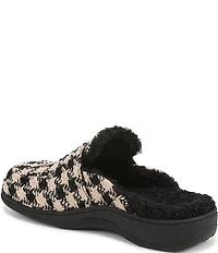 Vionic Gemma Houndstooth Patterned Mule Slippers