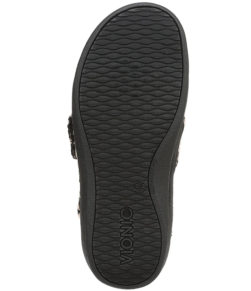 Vionic Gemma Houndstooth Patterned Mule Slippers