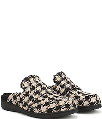 Vionic Gemma Houndstooth Patterned Mule Slippers