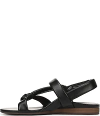 Vionic Geneva Leather Thong Mini Wedge Sandals