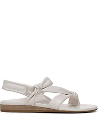 Vionic Geneva Leather Thong Mini Wedge Sandals