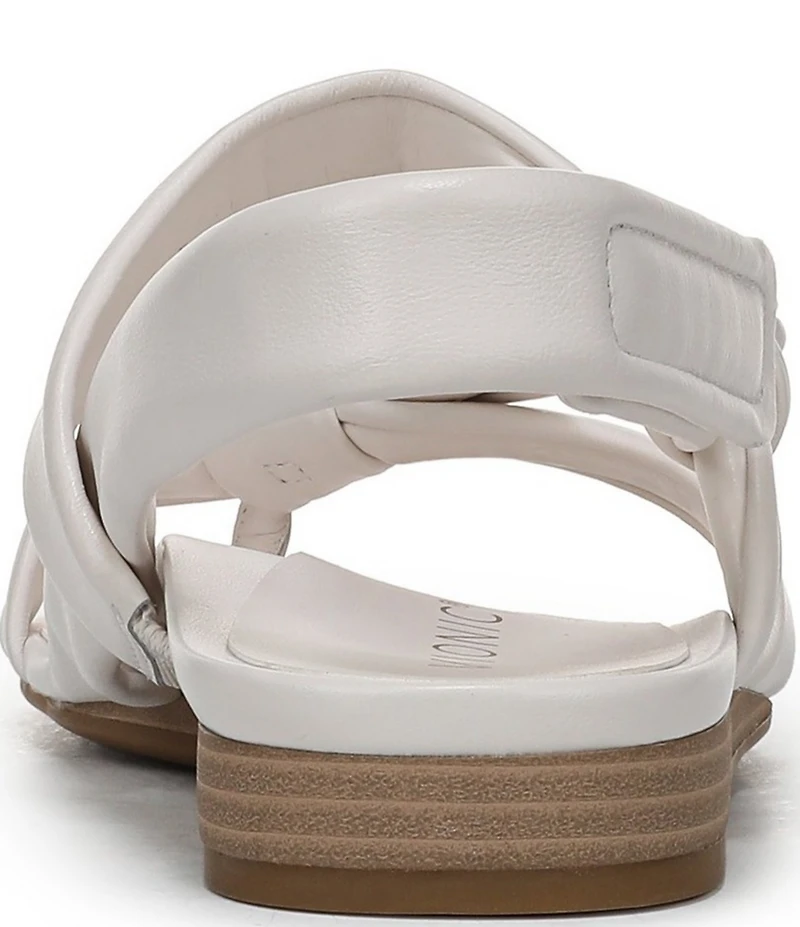 Vionic Geneva Leather Thong Mini Wedge Sandals