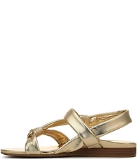 Vionic Geneva Leather Thong Mini Wedge Sandals