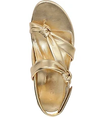 Vionic Geneva Leather Thong Mini Wedge Sandals