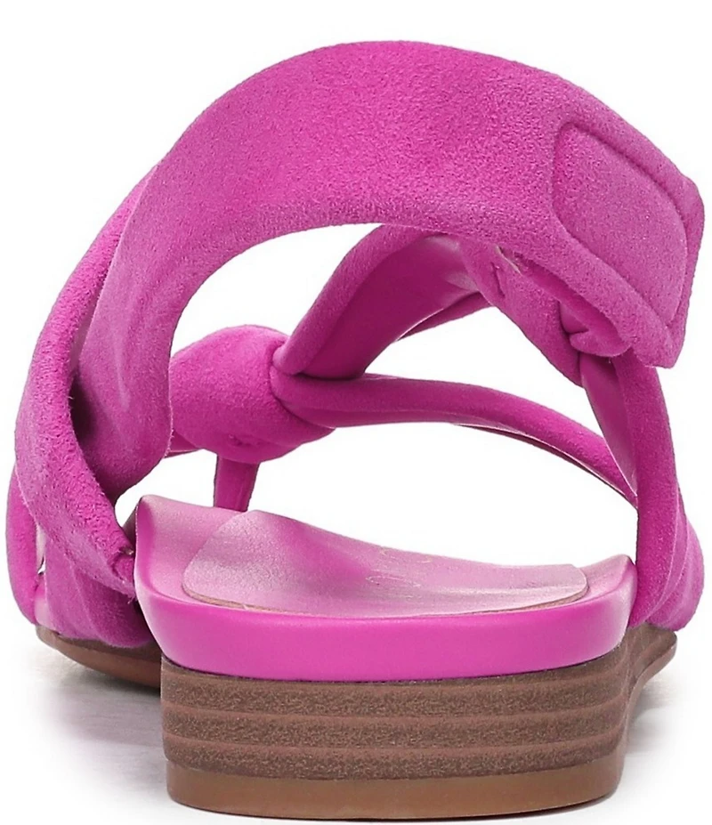 Vionic Geneva Suede Thong Mini Wedge Sandals