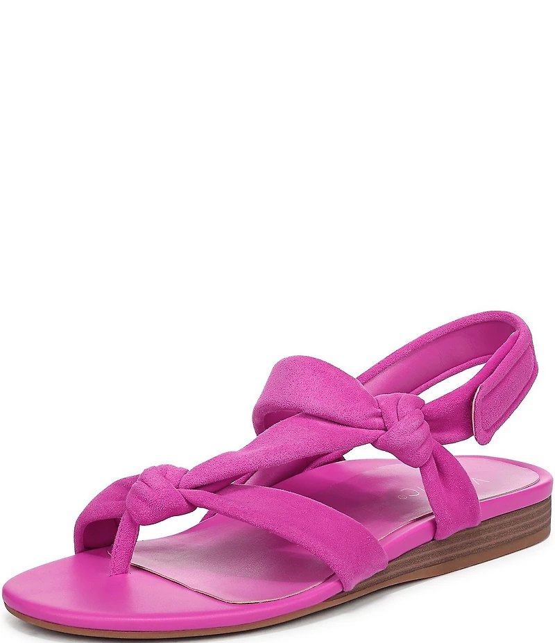 Vionic Geneva Suede Thong Mini Wedge Sandals