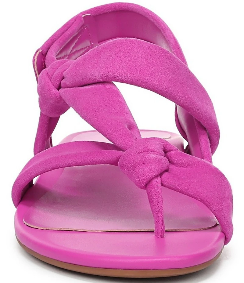 Vionic Geneva Suede Thong Mini Wedge Sandals
