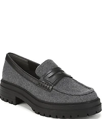 Vionic Georgia 2 Flannel Lug Sole Penny Loafers