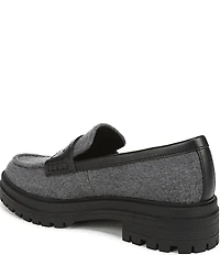 Vionic Georgia 2 Flannel Lug Sole Penny Loafers