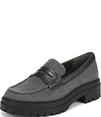 Vionic Georgia 2 Flannel Lug Sole Penny Loafers