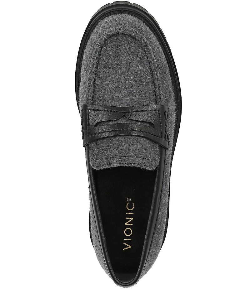 Vionic Georgia 2 Flannel Lug Sole Penny Loafers