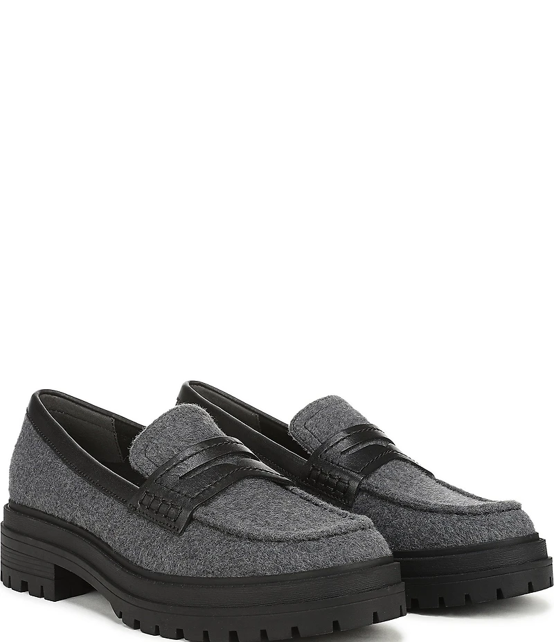 Vionic Georgia 2 Flannel Lug Sole Penny Loafers