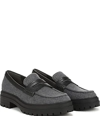 Vionic Georgia 2 Flannel Lug Sole Penny Loafers