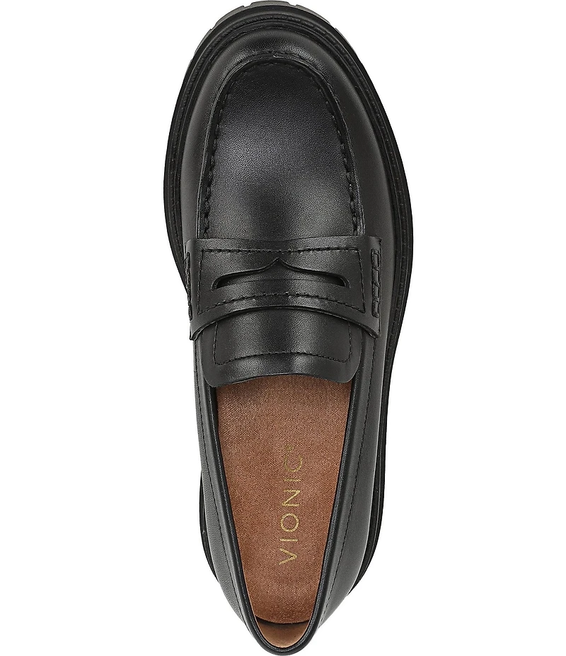 Vionic Georgia Leather Lug Sole Loafers