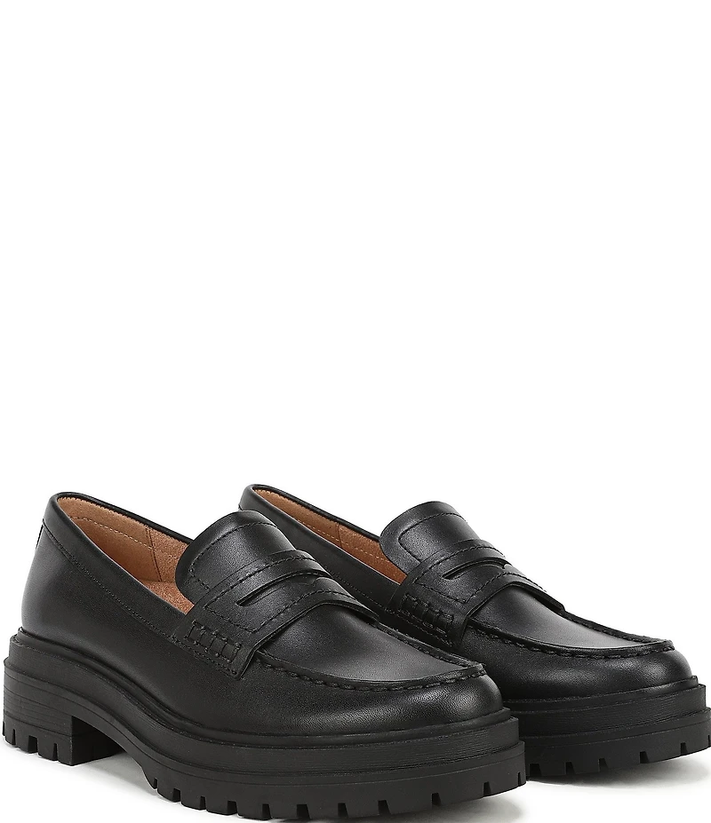 Vionic Georgia Leather Lug Sole Loafers