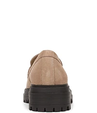 Vionic Georgia Suede Lug Sole Platform Penny Loafers