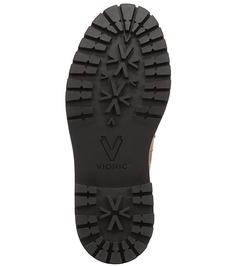 Vionic Georgia Suede Lug Sole Platform Penny Loafers