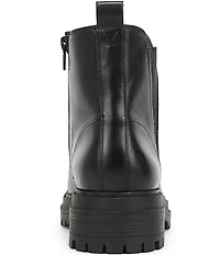 Vionic Georgina Water Repellent Tumbled Leather Lug Sole Booties